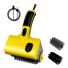 304 Stainless Steel Power Roller Blasts Away Burnt- Food 360 Rotating Cleaning Brush with Replacement Bristles