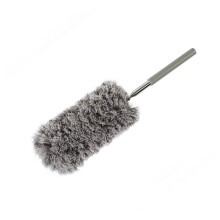 Extendable Microfiber Duster with Flexible Bending Head for Ceiling Fans, Blinds and Furniture Cleaning Grey
