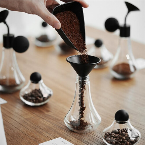 Coffee Aroma Bottle Jar Coffee Bean Container Sample Storage Jar Coffee Scent Display Coffee Bean Jar 1