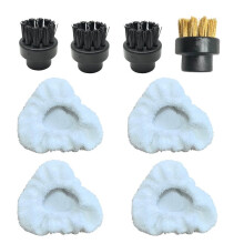 Brushes and Small Triangle Bonnets for Dupray Steam Cleaning for Hard Floors, Tiles, Grout