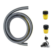 For 2m 3/4 Water Inlet Pipe with 3 Water Pipe Connectors Gardening Water Stop Connector Hose