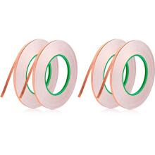 4PCS Copper Shielding Tape 1/4Inch X 164ft, Copper Foil Tape & Copper Shielding Tape for Copper Tape Conductive Adhesive