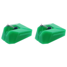 2X Punta di Ricambio per Giradischi per Puntina AT-VMN95E, Puntina Ellittica per Giradischi per AT-LP120X 1 Pz
