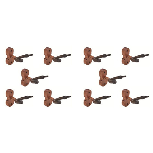 10X New Wall Mount Violin Hanger Hook with Bow Holder for Home & Studio(Mahogany) 1