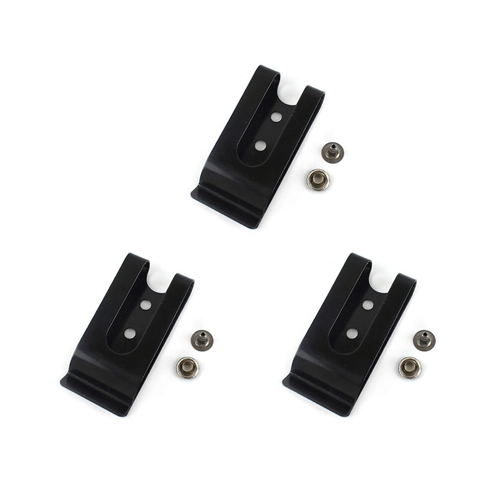 30Pcs 56X25mm Double Holes Metal Spring Belt Sheath Clip Clasp Buckles Accessories With 8Mm Cap Studs Screws 4712358116192