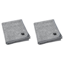 2X Elektrisches USB-Heizkissen, 60 X 50 cm, 5 V, Heizdecke, Matte mit Thermostat, Isolierung, Warmes Kissen für Den Außenbereich