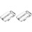 2X Men's Solid Buckle Automatic Ratchet Leather Belt Buckle in the Middle with An -Silver 1