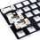 Gold Plated Plate Mounted Stabilizer for Custom Mechanical Keyboard 2U 6.25U (2+14, White ) 7