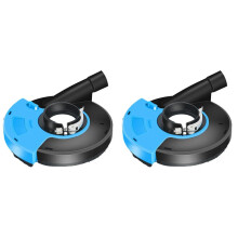 2X 5 Inch Angle Grinder Dust Shroud Cover Tools for Concrete Marble Granite Engineered Stone Grinding Dust Collection