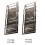 Post Office Library File Drawer Metal Tag Label Holder, Silver Tone, 20 Pieces 1