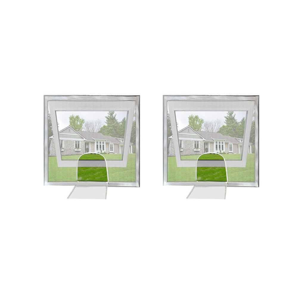 2X Adjustable Window Screen Replacement Kit With Zipper Opening,Keep Mosquitoes Out,Insect Protection For Household 4711601260637