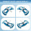 Pool Vacuum  Side Brushes Swivel Hose Connection Pole Handle for Swimming Pools 6