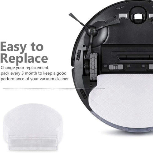 100 Pack Disposable Mopping Pads Compatible for  Deebot OZMO N7 / T5 / OZMO 920 / OZMO 950 Robot Vacuum Cleaner 2