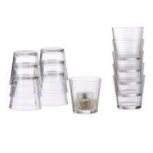 Juego de 2 vasos para velas de té