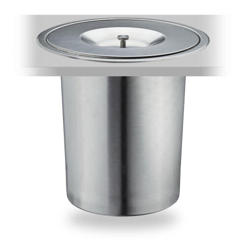 Contenedor de acero inoxidable de 8 l