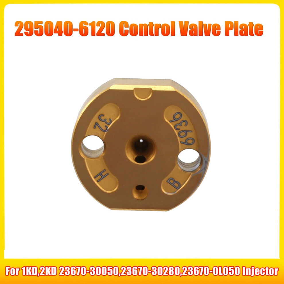 2X Crude Oil Injector Orifice Control Valve Plate 295040-6120 For Injector 1Kd,2Kd 23670-30050,23670-30280,23670-0L050 4714027943702