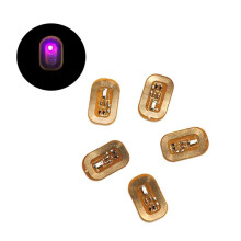 10Pcs NFC Flash Nail Sticker LED Bare Chip Intelligent Luminous Nail Lamp Nail Sticker Enhancement, Light
