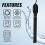 2X PH Electrode Sensor Probe Water Analyzer Water Tester PH Probe for Aquarium Hydroponics Industry Experiment 8