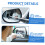 Car Windshield Cleaning Tool with Long Handle Reach, Streak Extendable Window Squeegee for Vehicles 2