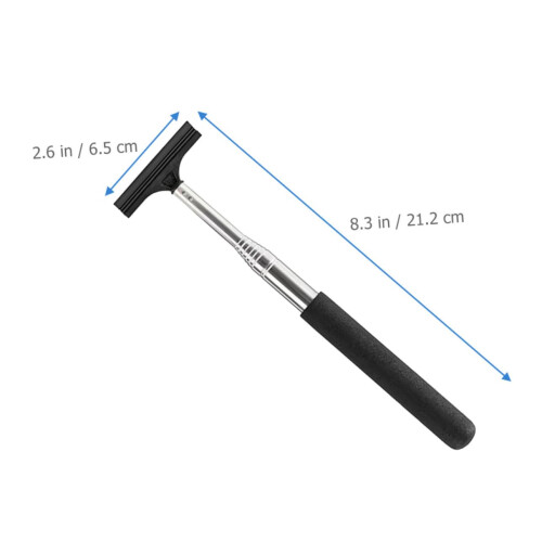 Car Windshield Cleaning Tool with Long Handle Reach, Streak Extendable Window Squeegee for Vehicles 2