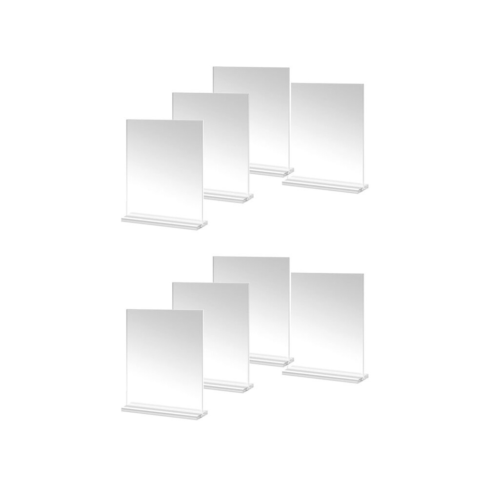 Acrylic Picture Frame 4X6 Inches, 8 Pack Plastic Picture Frames Holder Standing,Double Sided Picture Desktop Display 6032332927544