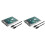 2X Caixa de Disco Rígido Externo Transparente de 2,5 Polegadas  para USB 3.1 Tipo C 4 TB Compatível com Laptop UASP  III 1