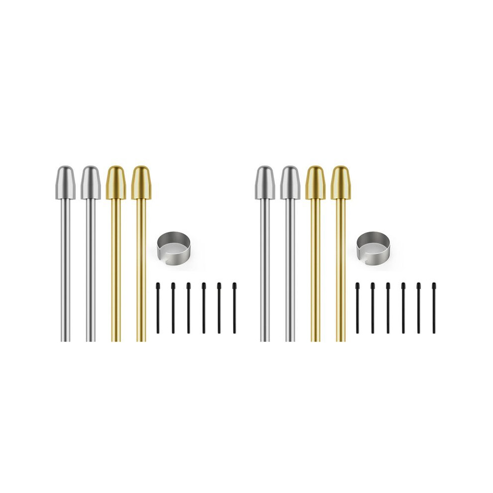 18X Pen Stylus Tips For 2, 2 Pen Tips With Nibs Removal Tool,Metal Tips/Nibs Refill 6032890537353