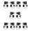 5Pair Headlight Bracket Repair Kits A2138203904 A2138204004 for   E Class W213 21-24  Light Fixed Claw 1