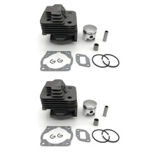 2X 40MM Brush Cutter Cylinder & Piston Ring with Needle Cage for 43CC CG430 Various Strimmer Trimmer 40-5 BG430