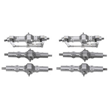 2X for WPL 1/16 B16 B36 6WD Replace Upgrade Front/ Rear/ Bridge Axle Part Set Truck RC Car Parts Aluminum Alloy Durable