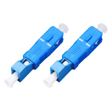 2X Werkzeug für Optische Geräte LC Buchse Auf SC Stecker Hybrid Flansch Singlemode 9/125 SM Glas Faser Adapter Stecker