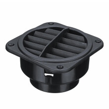 75mm Car Heater Vent Outlet Black Plastic Ducting Vent Easy Installation for Eberspacher Webasto