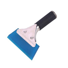 2 in 1 Car Windshield Scraper and Window Squeegee with Non‑Slip Comfort Grip for Rain and Snow Removal