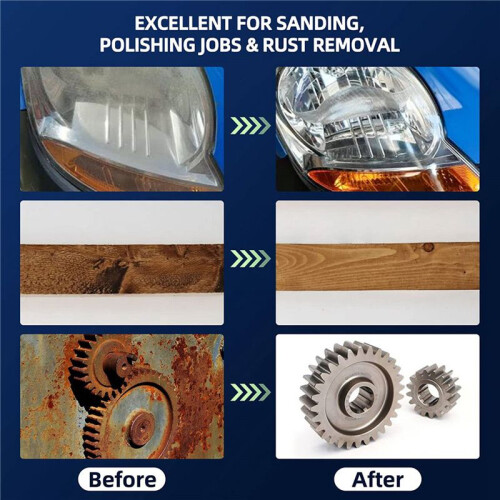 120Pcs Sanding Discs Set, 2 Inch Quick Change Sanding Discs with 1/4Inch Holders, Die Grinder Surface Conditioning 2