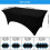 Tablecloth Tight, Fitted, Washable and Wrinkle Resistant Stretch Rectangular Patio Table Cover for Event 4 Pack 5