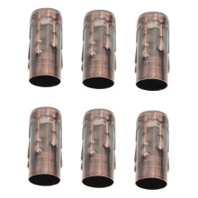 6pcs Iron Chandelier Socket Covers, Vintage Candle Sleeves for Chandeliers, Easy DropOn Installation