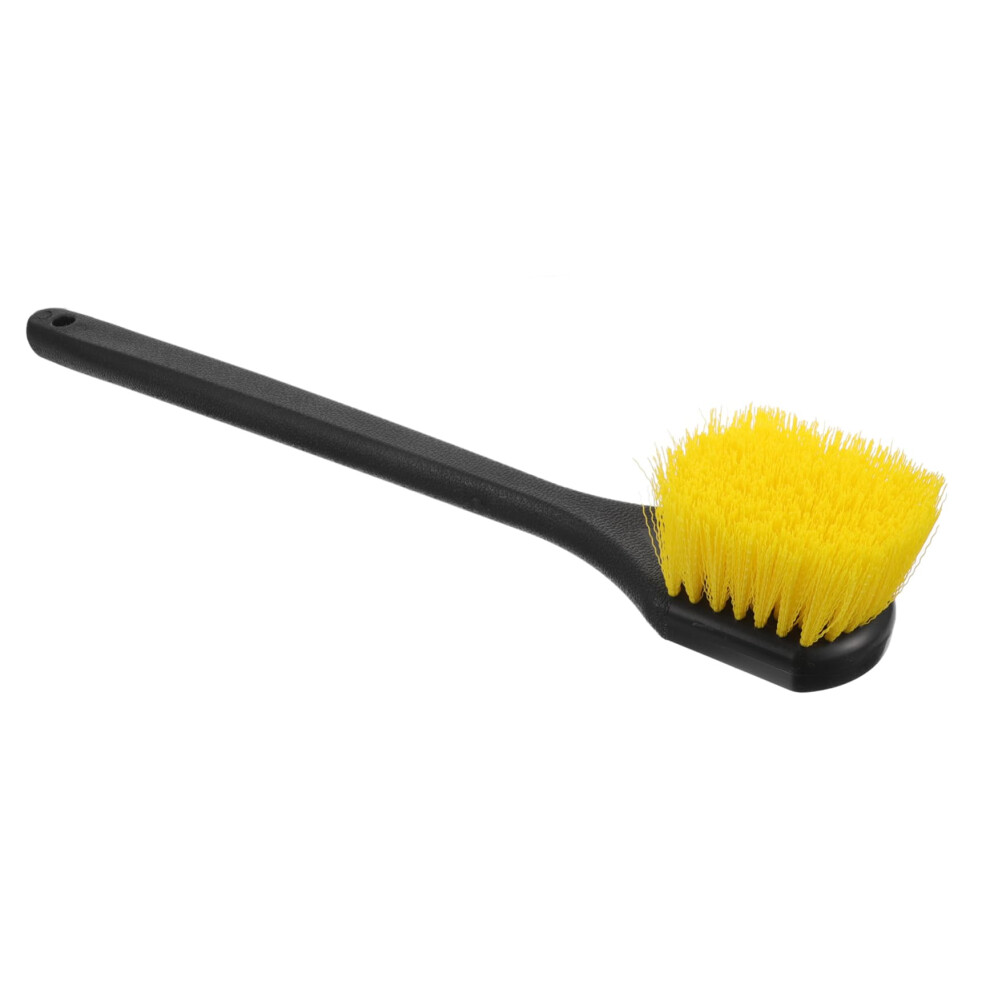 Car Wheel Cleaning Brush With Long Handle And Ergonomic Grip, Hard Bristles For Tire Detailing 9073542162612