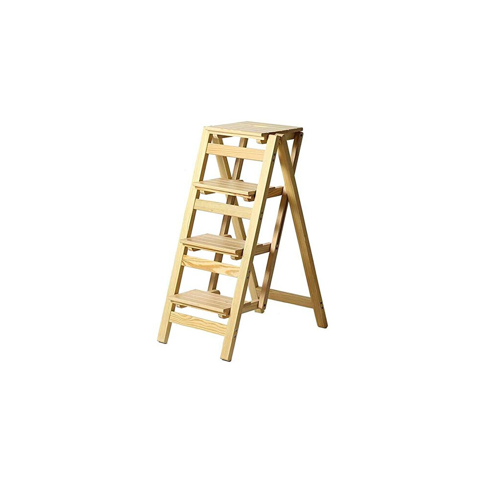 Folding Step Stool 4Step Compact Ladder Chair, Wide Nonslip Steps, Spacesaving Indoor Home Use 9771547015475