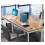 Clamp On Desk Divider 30x120CM Clear Panel, Adjustable Privacy Screen for Open Office Workspace 5