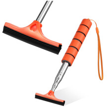 Car Squeegee for Windshield and Mirrors, Compact Adjustable Cleaner for Clear Vision in Rain