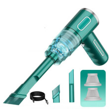 Portable Car Vacuum Cleaner 4in1 Cordless Handheld Vacuum 29000PA Dual SuctionBlow Mode Fast USB Charging Washable Filter