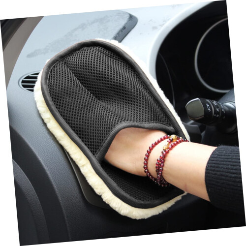 6pcs Thickened Microfiber Car Wash Mitts Scratch Auto Detailing Cleaning Gloves 2