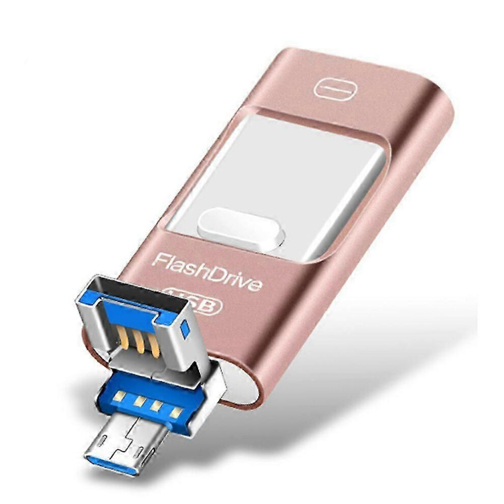 3-In-1 Memory Expansion For Iphone, External Storage Photo Stick High Speed Transfer Flash Drive For Iphone/Ipad/Android/Pc (1 9477002768084