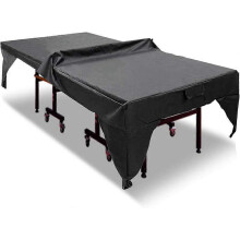 Waterproof Outdoor Ping Pong Table Cover - Dustproof, Lightweight & Drip-Protected. Black