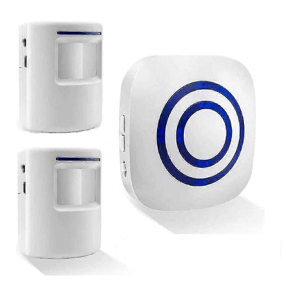 Wireless Doorbell Kit W/ 2 Motion Sensors, 38 Melodies, 3 Volume Levels Â Alarm & Chime 9477002770698