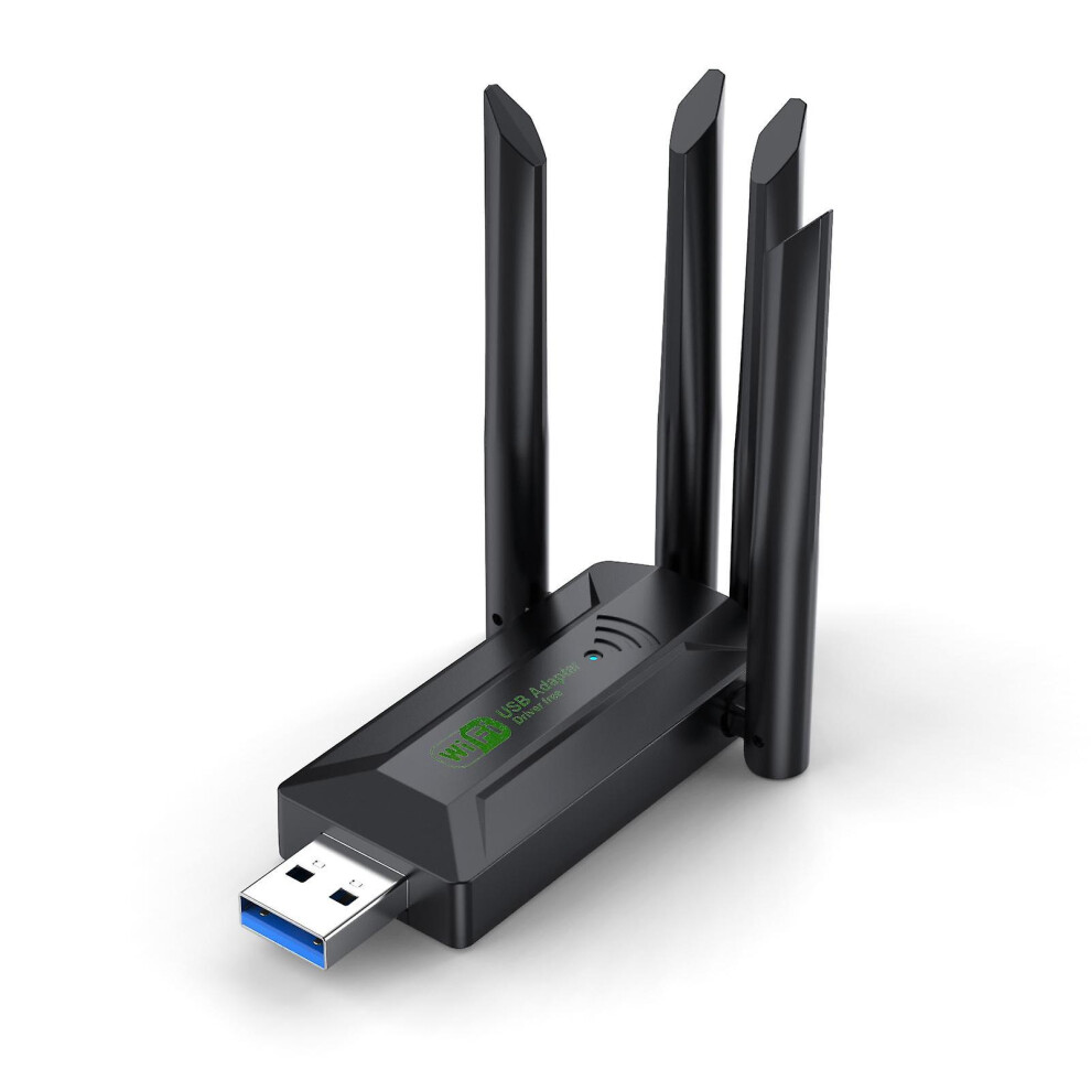 1200Mbps Usb Wifi Adapter, Dual Band 2.4G/5Ghz, 4 Antenna, Usb 3.0 For Pc/Laptop 9477002771862