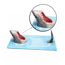 Funny Shark Sushi Plate Creative Ceramic Sushi Plate Shark Attack Serving Tray Home Decoration Gift
