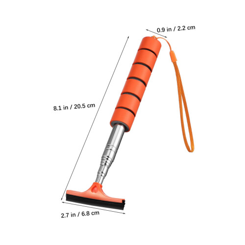 Car Squeegee for Windshield and Mirrors, Compact Adjustable Cleaner for Clear Vision in Rain 1