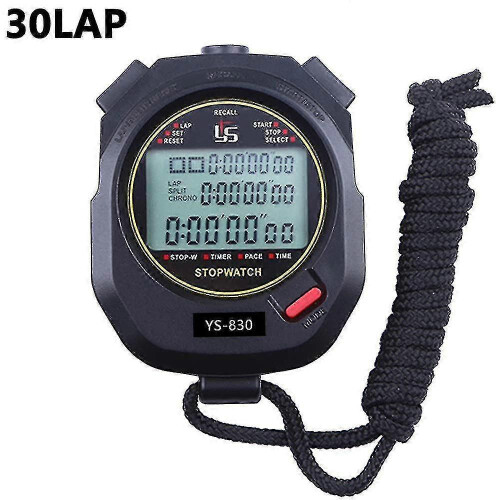 Pro Stopwatch Timer: 10/30/100 Lap Memory, Large Digital Screen, Count Up/Down, Water-Resistant for Sports 1