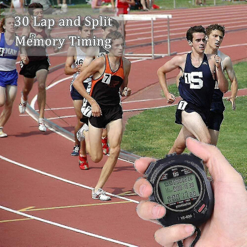 Pro Stopwatch Timer: 10/30/100 Lap Memory, Large Digital Screen, Count Up/Down, Water-Resistant for Sports 2